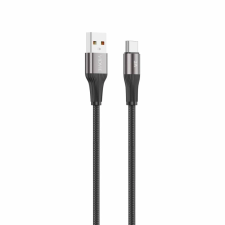 Kabel USB TYP C 1m czarny VIDVIE CB4038 3A