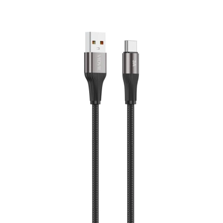 Kabel USB TYP C 2m czarny VIDVIE CB4038 3A