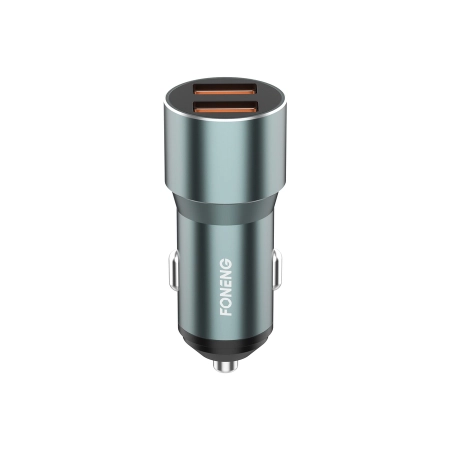 Ładowarka samochodowa 2xUSB 3.0A QC 36W FONENG C19srebrna