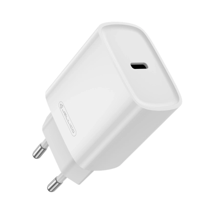 Ładowarka sieciowa USB-C PD 30W + kabel Typ C - Typ C JELLICO EU53 biała