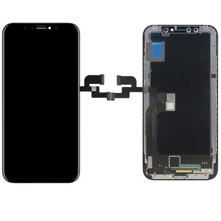 Ekran dotykowy + LCD iPhone X czarny Hard OLED