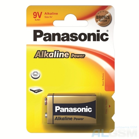 Bateria 6LR61 9V Alkaliczna Panasonic