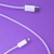 Kabel TYP-C - iPhone Lightning 1m Maxlife MXUC-06 fioletowy nylonowy 20W