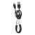 Kabel USB TYP C 1m czarny długi wtyk 8mm