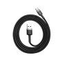 Kabel USB TYP C 2m czarno-szary Baseus Cafule 2A