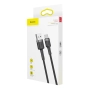 Kabel USB TYP C 2m czarno-szary Baseus Cafule 2A