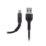 Kabel USB TYP C 1m czarny nylon Maxlife MXUC-01 2A
