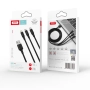 Kabel USB 3w1 Micro/iPhone/TYP-C 1.2m XO NB173 2.4A czarny