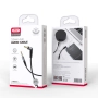 Kabel AUX Jack 3,5mm 1m czarny XO NB-R205 kątowy