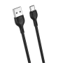 Kabel USB Typ C 2m czarny XO NB200 2.1A