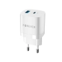 Ładowarka sieciowa USB-C PD 33W + 1xUSB 3.0 QC FOREVER TC-05 GaN biała