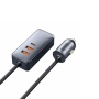 Ładowarka samochodowa 2xUSB + 2xTYP C z kablem Baseus CCBT 120W szara