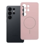 Nakładka Silicon Solid Samsung S26 Ultra MagSafe pudrowy róż