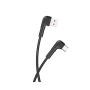 Kabel USB Typ C 1m czarny Maxlife MXUC-09 kątowy 3A