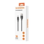Kabel USB iPhone Lightning 1m czarny Riversong Beta 09 CL85 3A