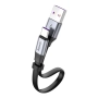 Kabel USB TYP C 0.23m 5A Baseus czarny 40W