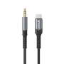 Kabel AUX Jack 3,5mm - Lightning 1m czarny BWOO BO-AUX066