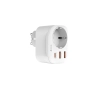 Ładowarka sieciowa USB-C PD 20W + 2xUSB + gniazdo sieciowe Devia Smart