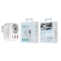 Ładowarka sieciowa USB-C PD 20W + 2xUSB + gniazdo sieciowe Devia Smart