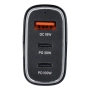 Ładowarka samochodowa 2xUSB-C PD + 1xUSB QC 3.0 138W CC53-2C1A czarna