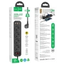 Listwa zasilająca 4 gniazda + 2x USB + USB-C PD QC3.0 20W 1.8m Hoco NS1