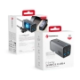 Ładowarka sieciowa 2xUSB-C PD 100W + 2xUSB QC 4.0 Forcell VT-49 szara