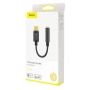 Adapter Audio/HF Typ C / wtyczka Jack 3.5mm Baseus CATL54-01 czarny