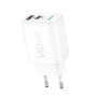 Ładowarka sieciowa USB-C PD 33W GaN +1xUSB QC3.0 Vidvie PLE269 biała