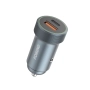 Ładowarka samochodowa USB-C PD + 1xUSB QC 3.0 30W FONENG C16 szara