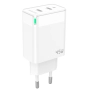 Ładowarka sieciowa 2xUSB-C PD 45W JELLICO G106 biała