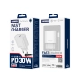 Ładowarka sieciowa USB-C PD 30W + kabel Typ C - Typ C JELLICO EU53 biała