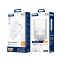 Ładowarka sieciowa USB-C PD 20W + 1xUSB QC 3.0 + kabel TYP C - Lightning JELLICO EU57 biała